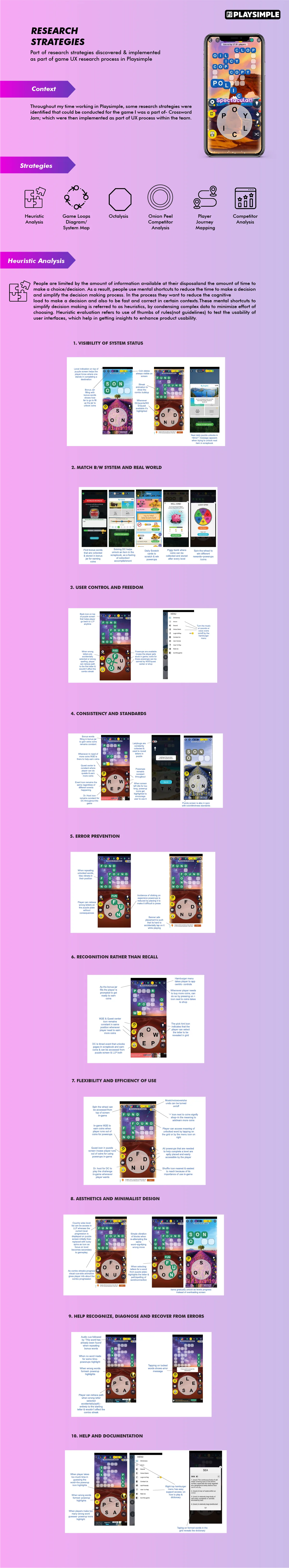 Research strategies overview and output